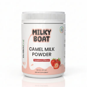 MILKY BOAT POWDER – Camel Milk Powder (Strawberry Flavour)