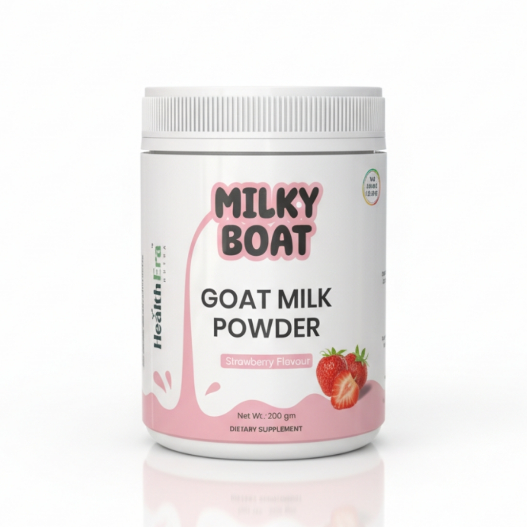 MILKY BOAT POWDER – Goat Milk Powder (Strawberry Flavour)