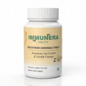 IMMUNERA TABLETS – Colostrum Chewable Tablets with American Ice-Cream & Vanilla flavored