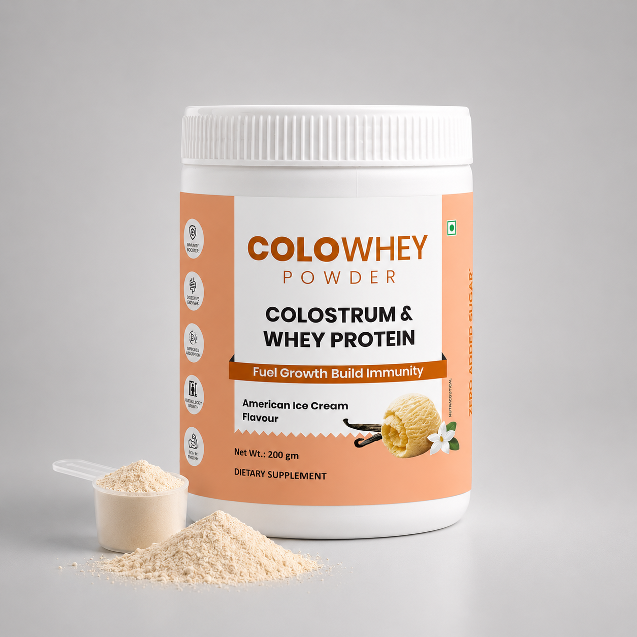 COLOWHEY POWDER – Colostrum & Whey Protein (Vanilla & AIC Flavour)