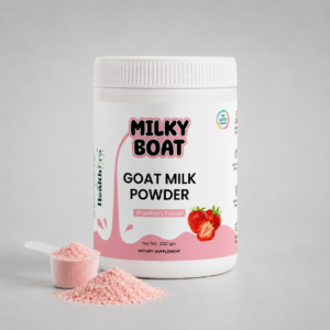 MILKY BOAT POWDER – Goat Milk Powder (Strawberry Flavour)