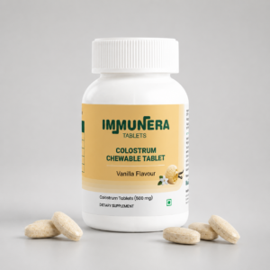 IMMUNERA TABLETS - Colostrum Chewable Tablets with American Ice-Cream & Vanilla flavored