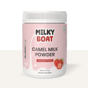 MBP Camel Milk Strawberry Flavour 200gm Bottle Pack